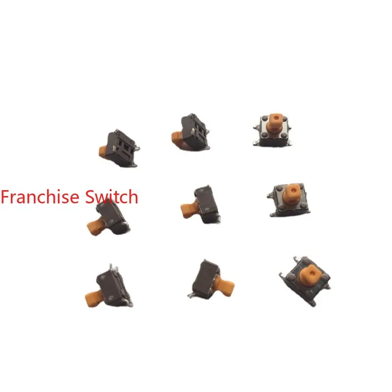 10PCS DTSM-644R-V-T/R Original DIP Patch 4-pin Light Touch Switch 6*6*7.3 Square Head Button