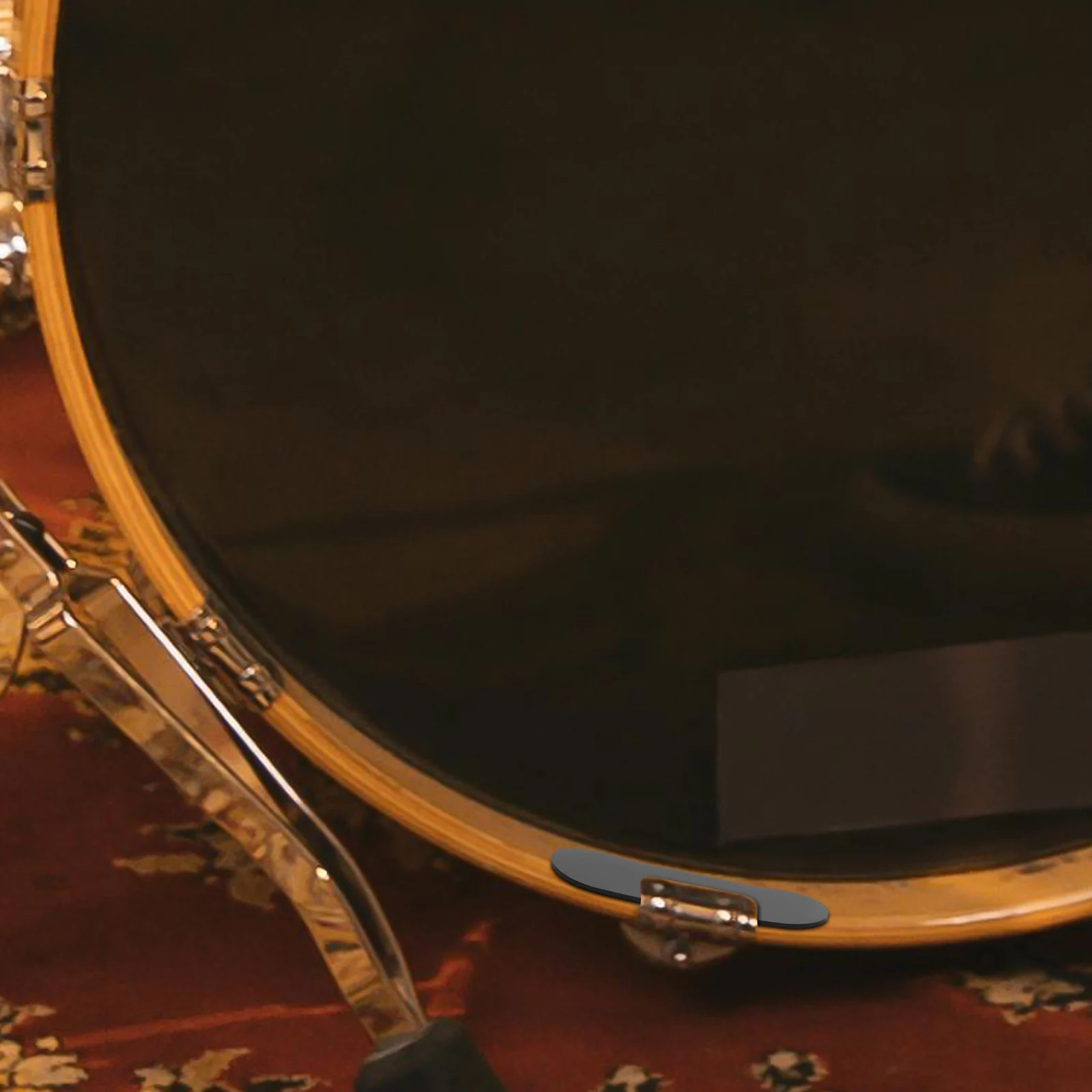 

2pcs Silicone Pad Head Kick Pedal Pad Protector Durable Non-Slip Drum Cushion Kick Bass Patch Drum Accessories