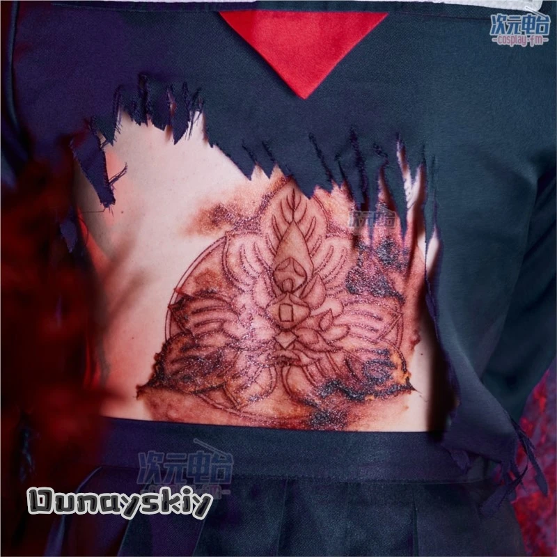 Amanda Cos@ASilHillF Ent HillF Makina Cosplay Back Tattoo Sticker Prop  Adults Body Arm Fake Tattoo Sticker Waterproof‌‌