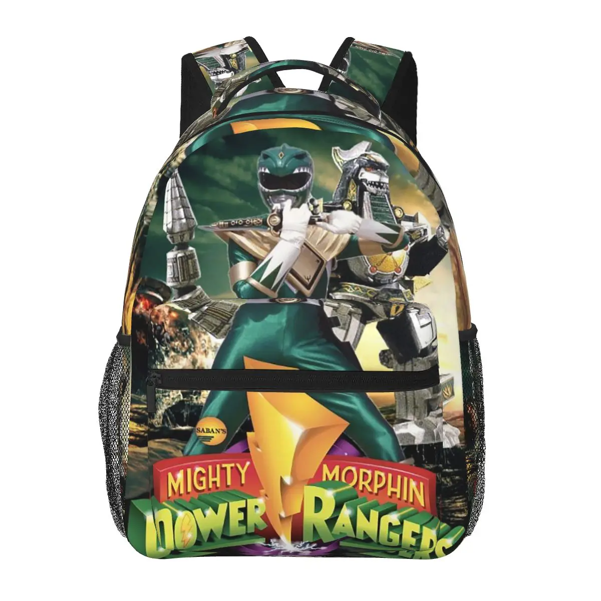 

Mighty Morphin Power Ranger Backpacks Boys Girls Bookbag Children School Bags Laptop Rucksack Shoulder Bag Large Capacity