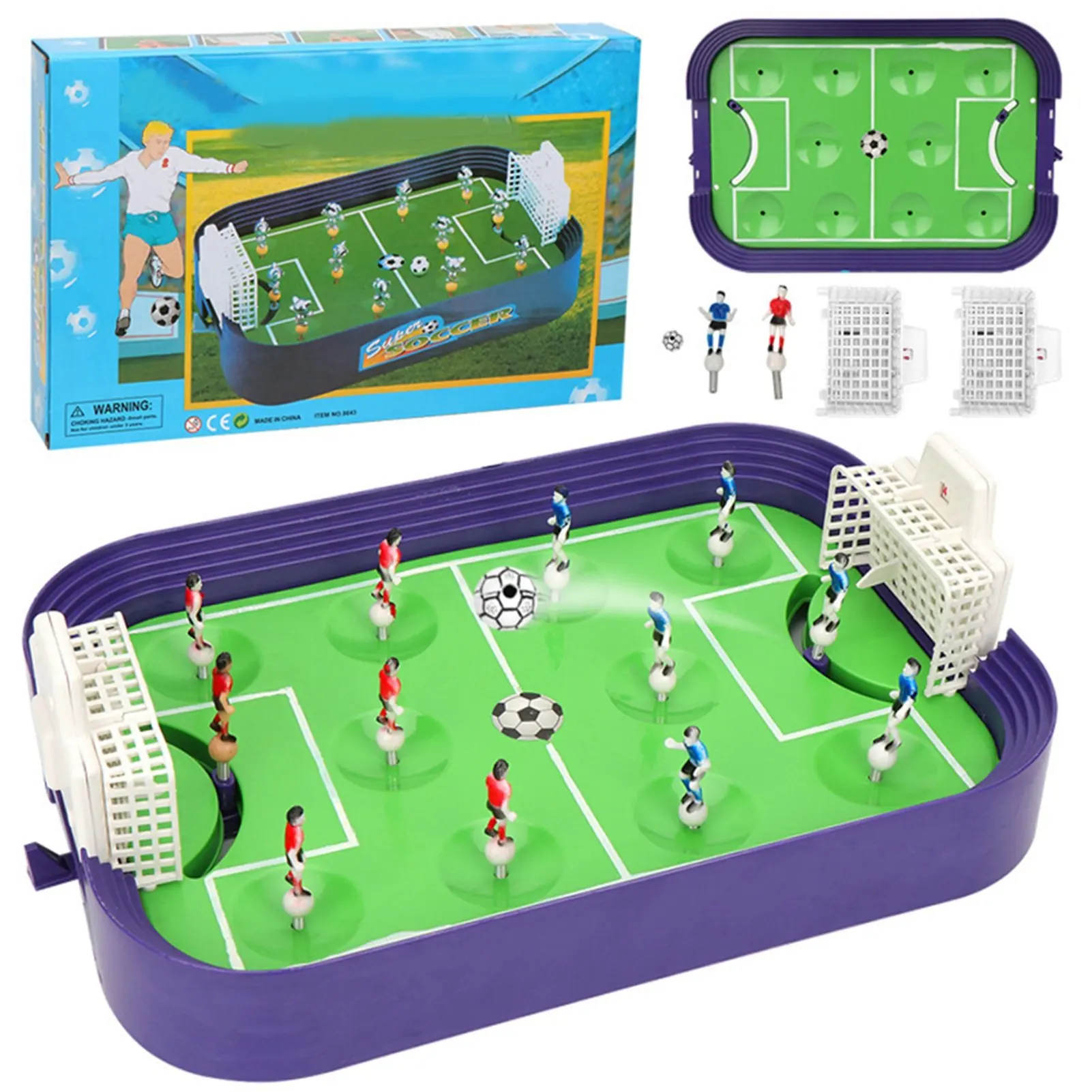 卓上サッカーゲーム-サッカーボードゲーム-2人用-室内ポータブルスポーツテーブルボード-子供と家族向け