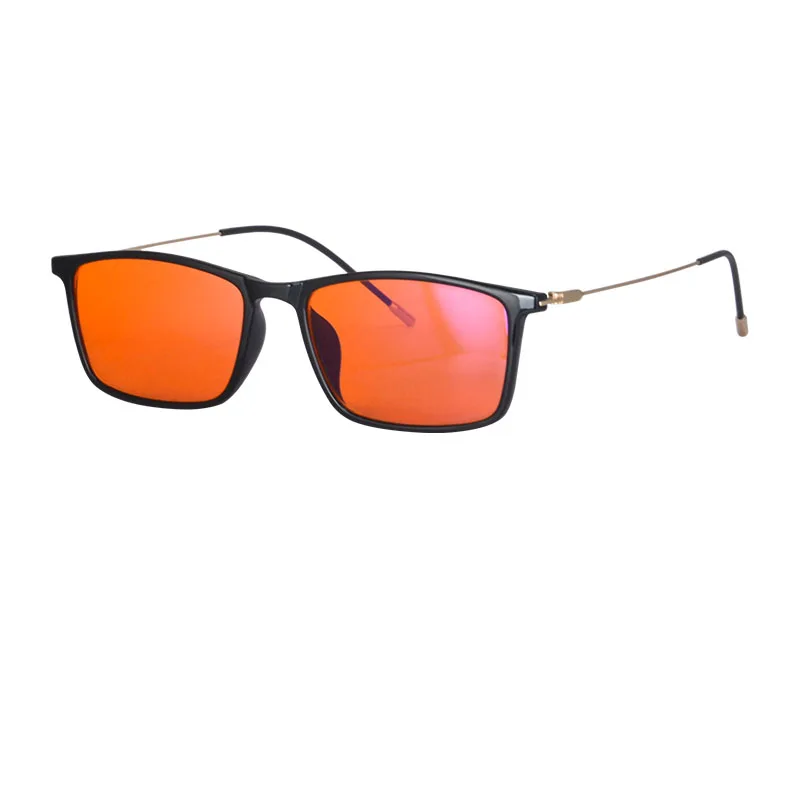 

SHINU Blue Light Glasses for Female Cumputer Decorative Glasses Orange Lens Anti Blue Light Eyeglasses Magnification Myopia 2201
