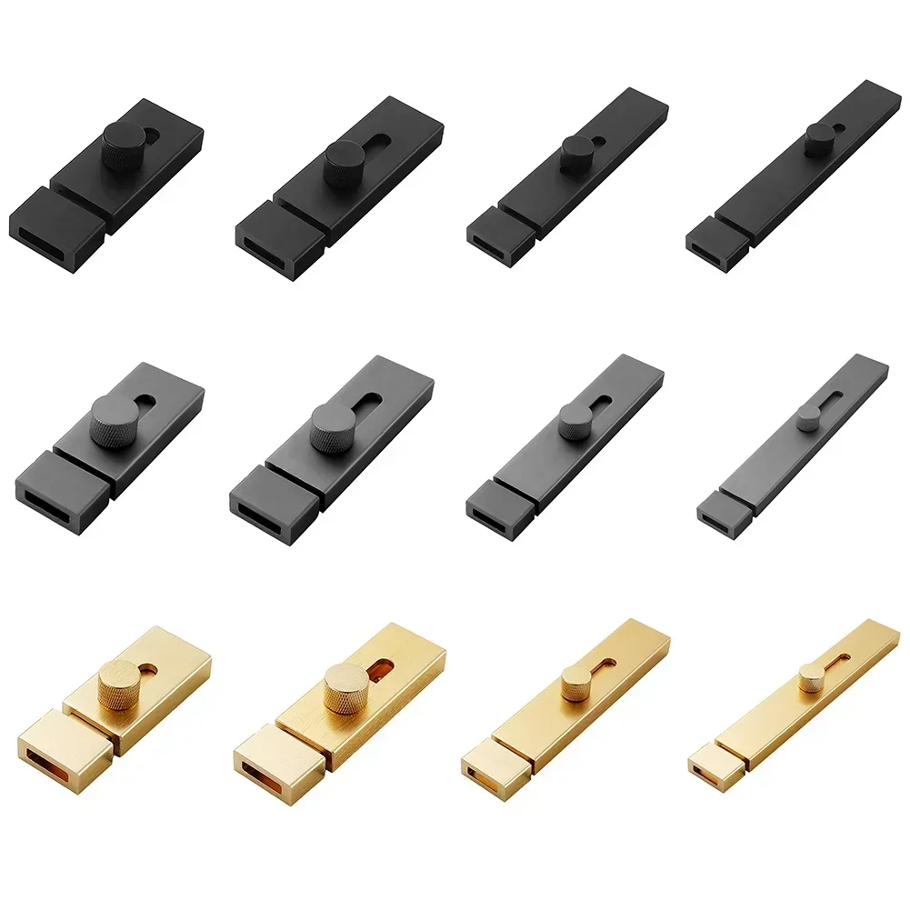 No Hole Punch Door Buckle Security Lock Thickened Room Door Latch Anti-barn Door Lock Latch  Door Lock  Door Latch Without Holes