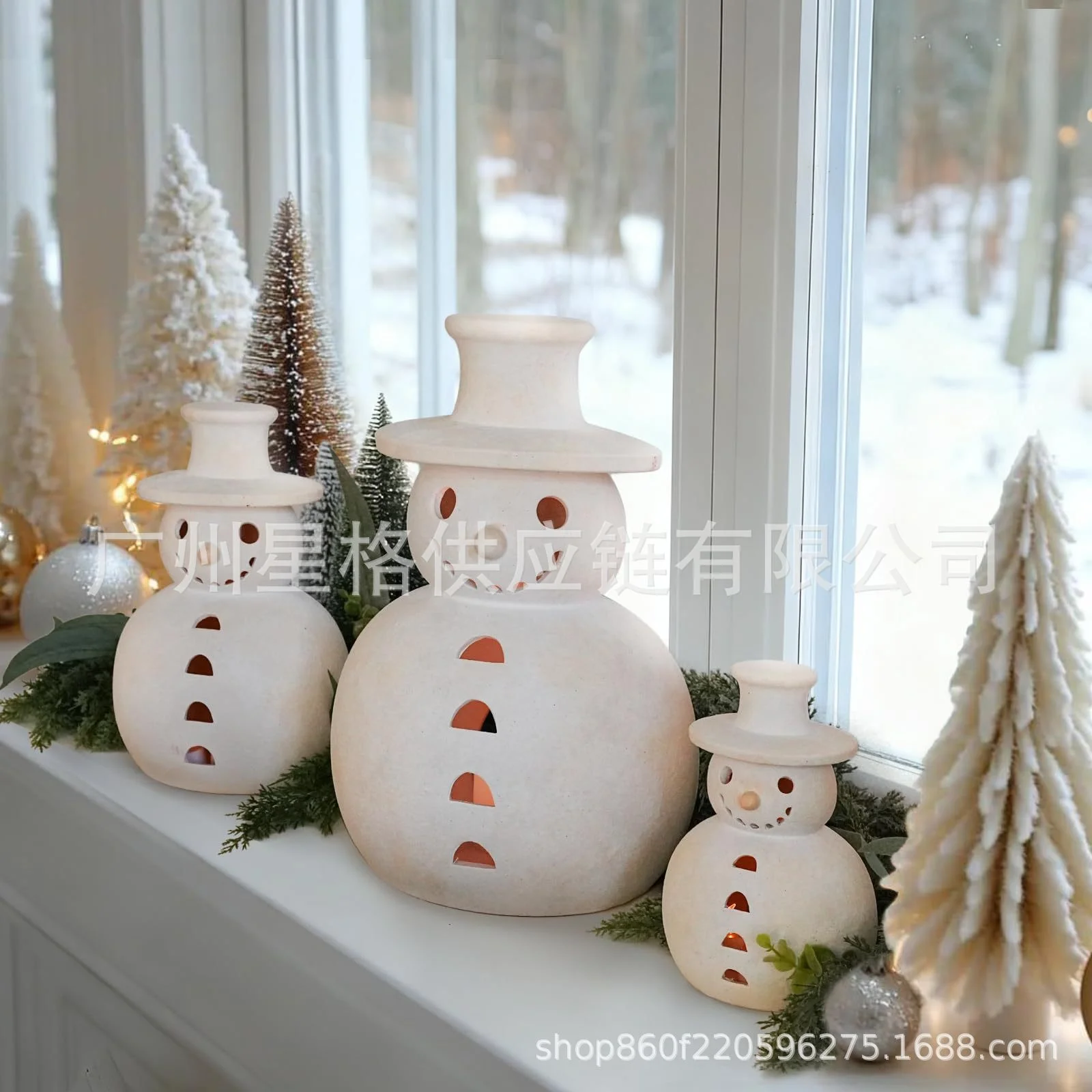 

Terracotta Snowman Resin Figurine Vintage Christmas Table Centerpiece Home Mantel Decor For Women Kids Holiday Gift Cozy