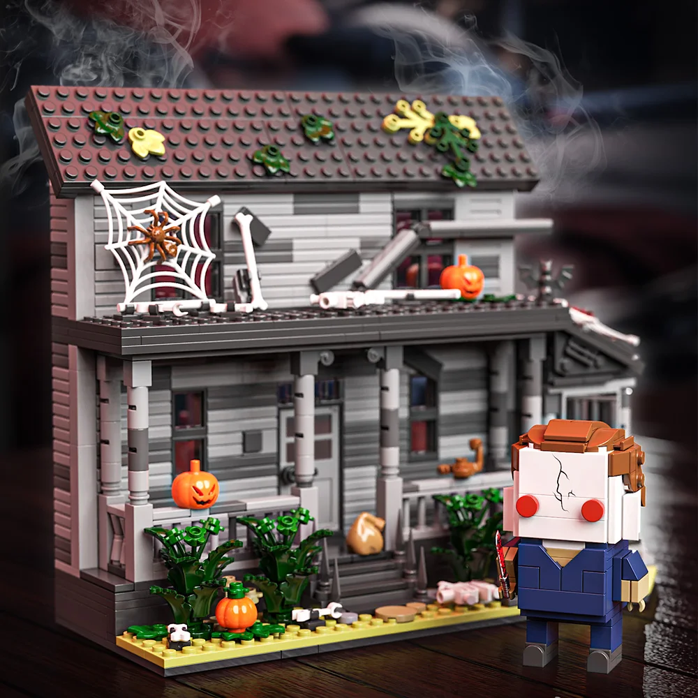 Horror Movie Halloween- Figure & House Building Blocks Kits,Collectible Decoration Building Toy,Creative Building Toy,780 Pieces