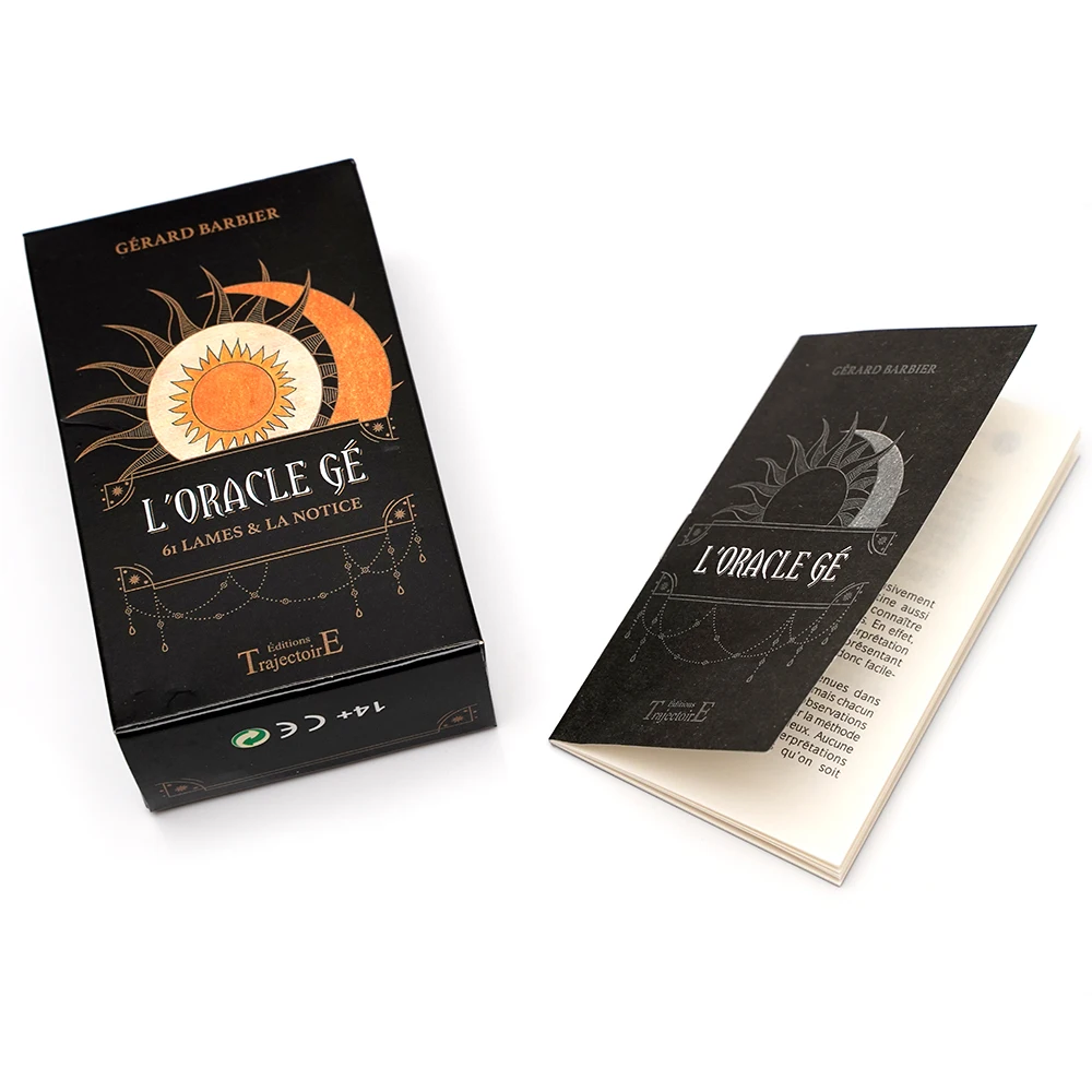 L'Oracle Gé - 61 لامز ولا إشعار Cartes de tarot Franceises Oracle divin Ce juego divinatoire au graphisme simple et éloquent c