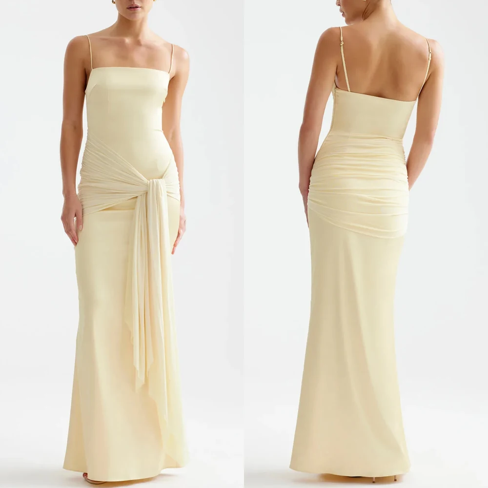 

Customized Sexy Elegant Limoncello Dress A-Line Evening Dresses Occasion Formal Exquisite High Quality Prom Party Gown for Women