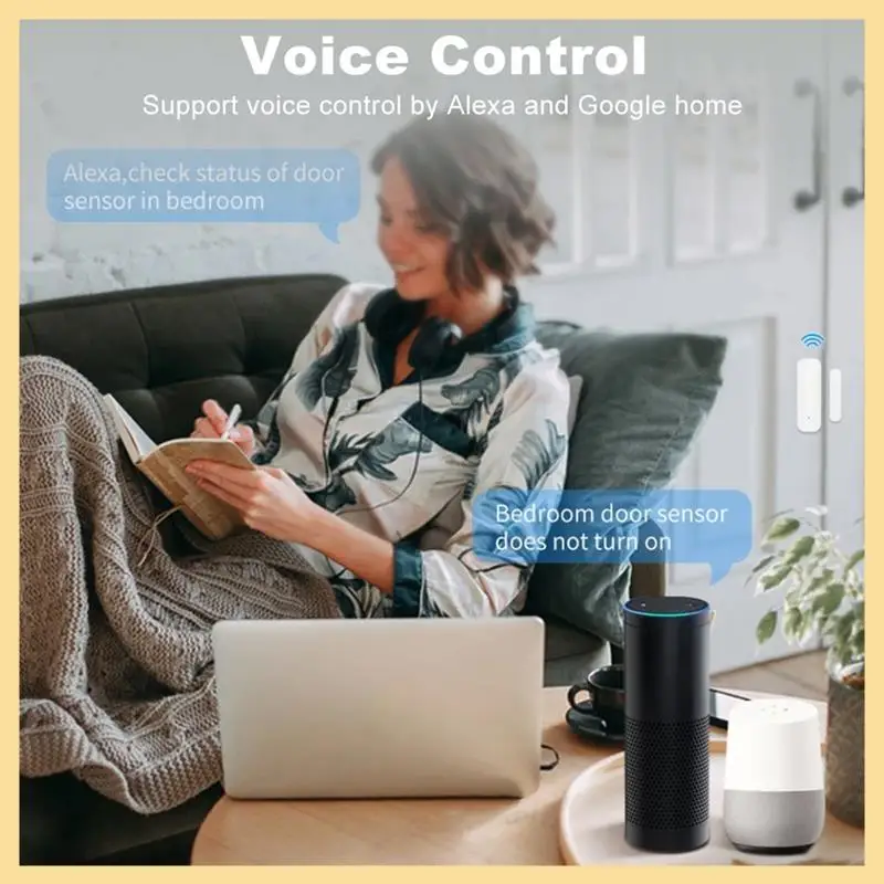 GOOD-Smart Magnetic Door Sensor Zigbee Door Sensor For Home Security Wireless Contact Sensor Programmable With Smart Life