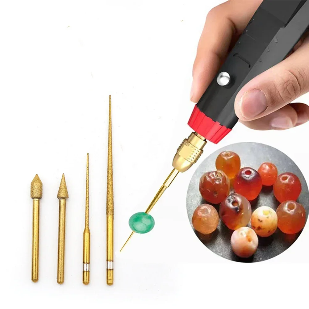 

Emery Carving Needle Grinding Rods Drill Engraving Drilling For Glass Jade Stone Grinding Head Needle Bits Dia 3mm Drill Bit