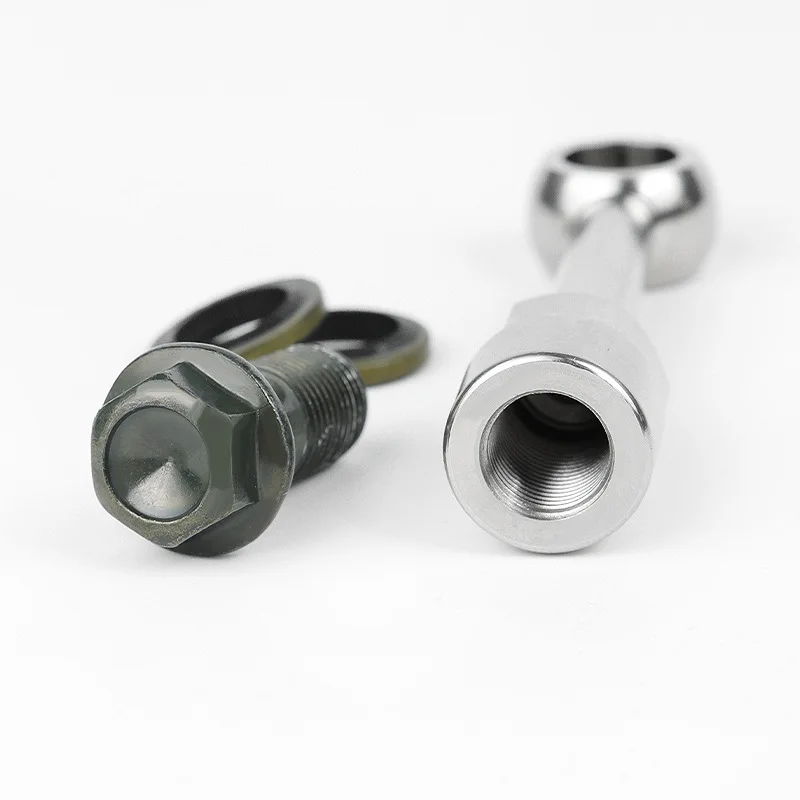 Stainless Steel 304 Hydraulic Reinforced Brake Clutch Oil Hose Line Pipe Banjo Fitting for Motorcycle ATV Dirt Bike Buggy