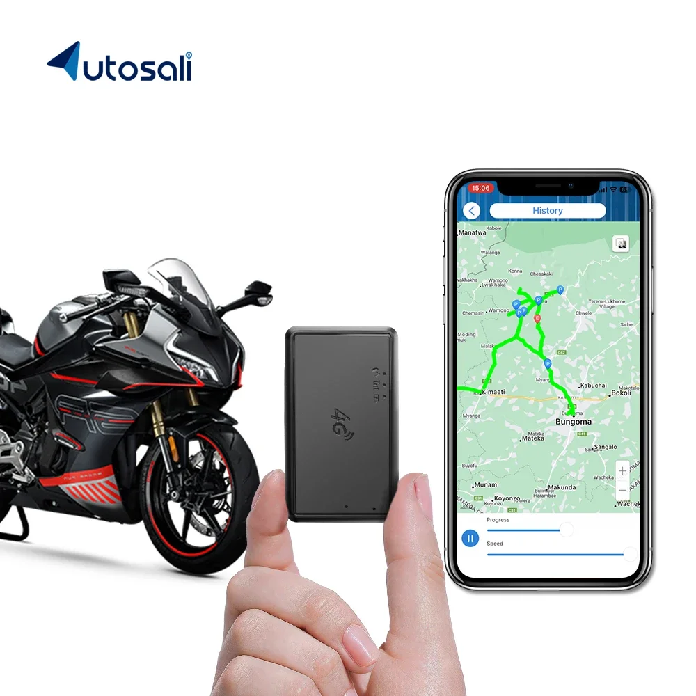 Autosali 4G GPS Tracker Telematics GPS Strong Magnet Portable Imei GPS Tracker Mini Tracking Device for Asset Bike Scooter VG07