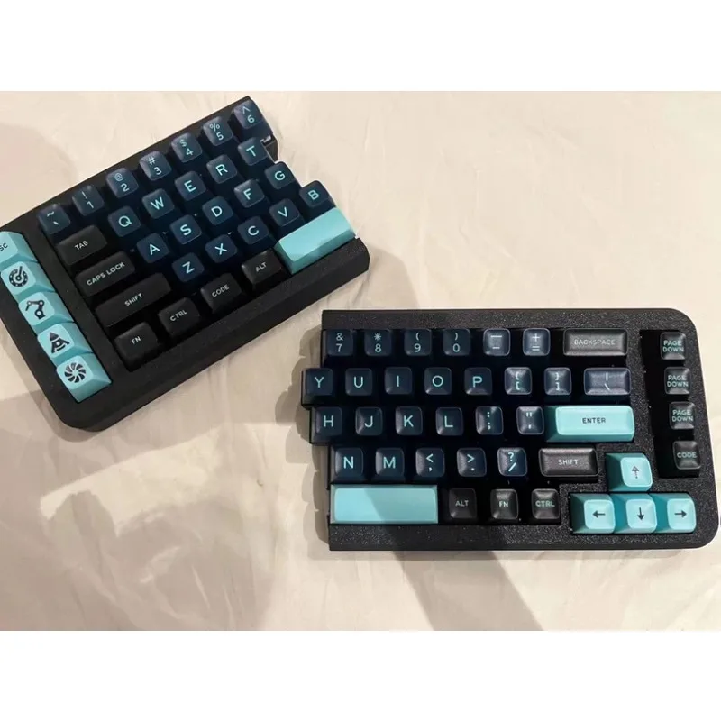 

Комплект разделенной клавиатуры VIAL 2,4 г, беспроводная одномодовая с возможностью горячей замены, 3D корпус, стальная пластина, стабилизатор, киберспортивная игровая офисная клавиатура