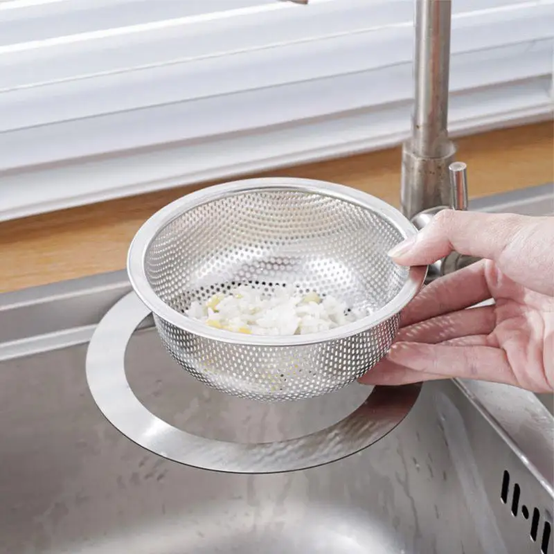 Corner Sink Filter Food Catcher Strainer Kitchen Sink Strainer Mesh Sink Strainer Anti-Clogging Sturdy Stainless Steel Kitchen