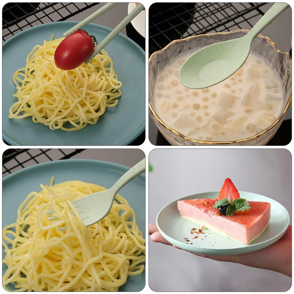 Juego de Vajilla de 1 Pieza, Juego de Cubiertos Gruesos y Estables, Tazones para Comida, Tazones para Arroz, Sopa y Fideos, Fácil de Limpiar, Vajilla para Cocina del Hogar