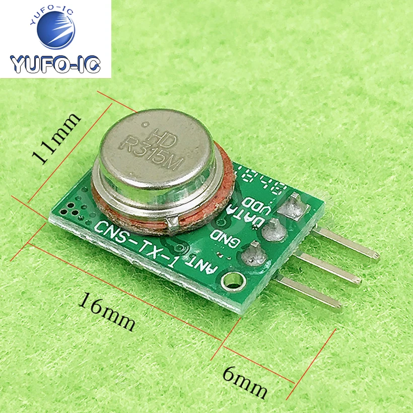 Free Ship 1PCS 315 MHz Wireless Transmission Module 433 MHz Small Volume TX1/TX5/Tx6/TX7/Tx8 Emitter