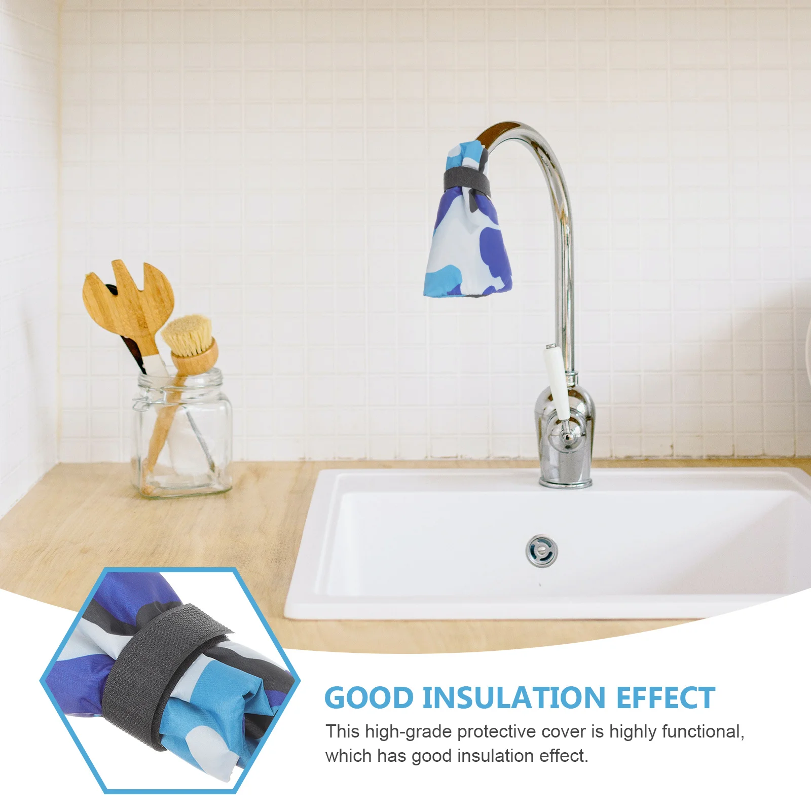 

Outdoor Faucet Protector Covers Winter Tap Freeze Protection Sock Oxford Cloth Reusable Durable Insulation Anti Freeze Spigot