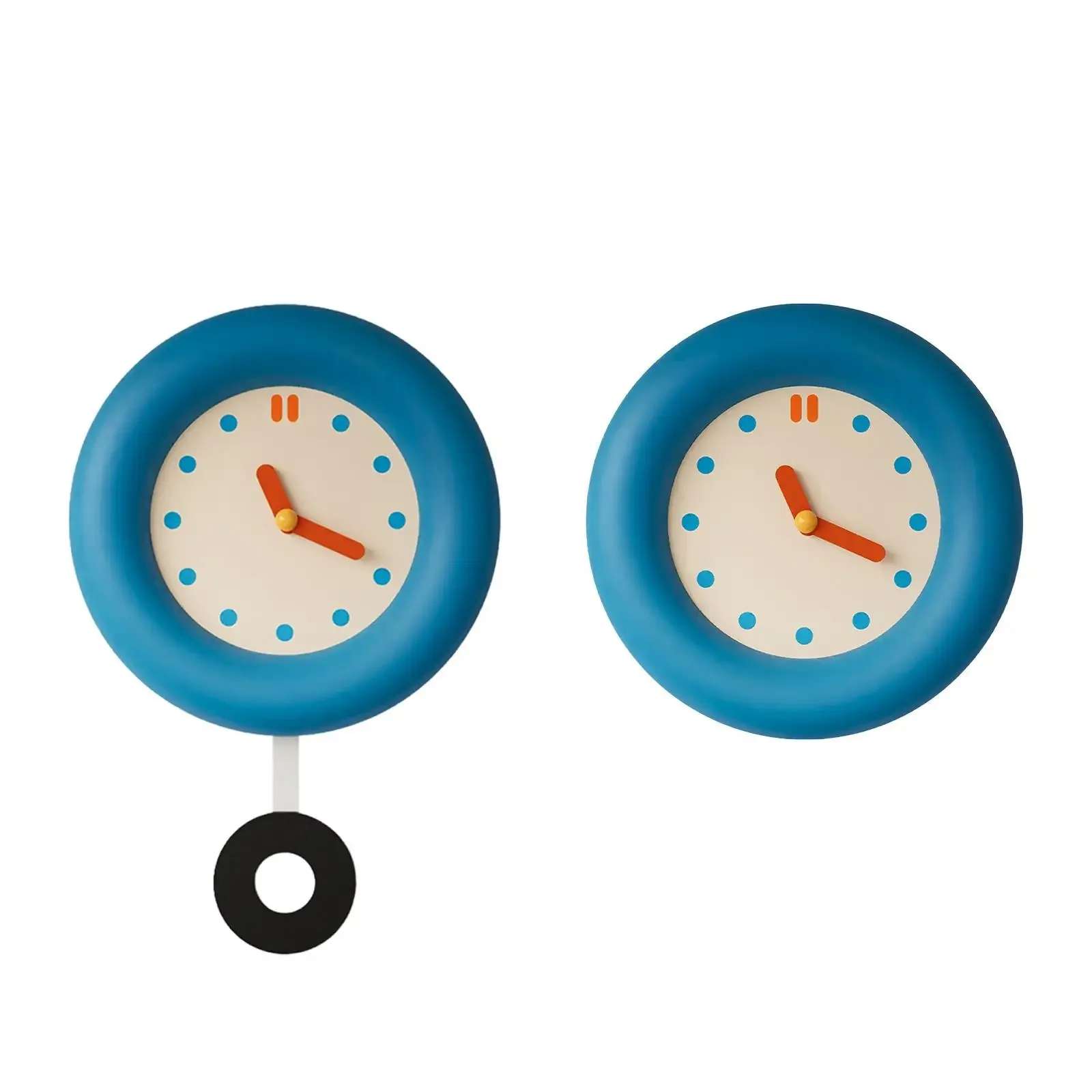 Round Wall Clock Decorative Clock Dining Room Silent Hanging Clock Analog Clock for Kitchen Dorm Contemporary Living Room Hotel