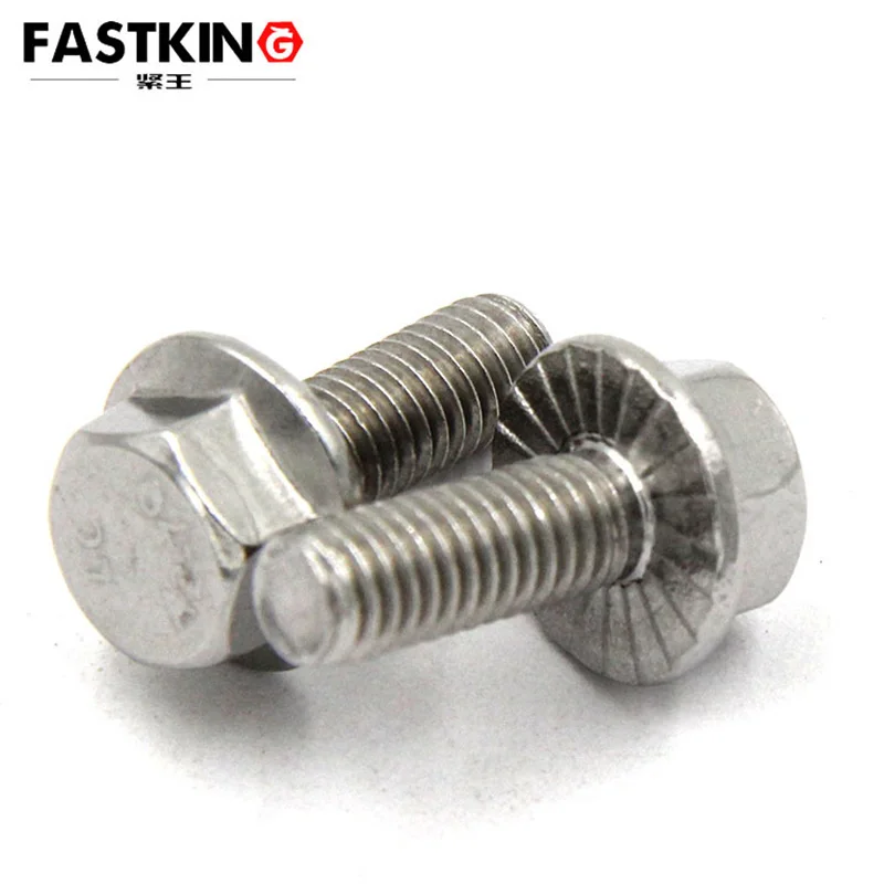 

10-20Pcs/Bag M5 M6 M8 SS316 Hex Flange Bolt GB5789 Hexagon - Heavy Series for motorcycle or equipment