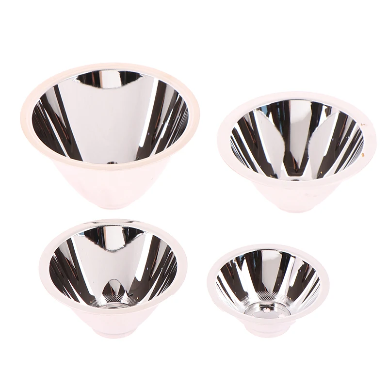 56mm 68mm 77mm 87mm LED Aluminum Reflector Cup without Mounting Plate Reflective Concentrate Cup for 1W 3W LED Bead