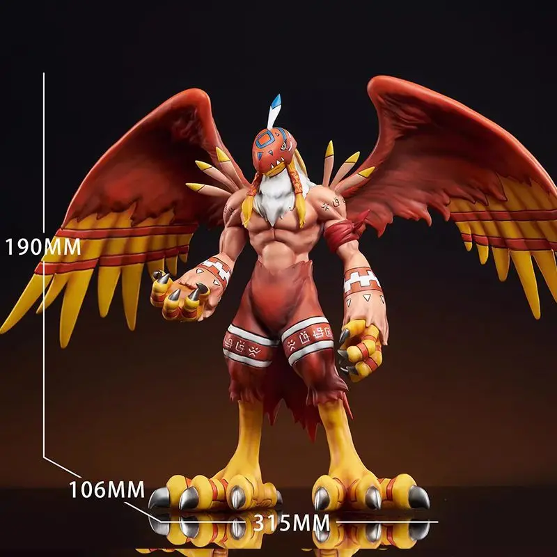 19cm Digimon Anime Figure Garudamon Figures Cute Stand Entirely Body Garuda Model Pvc Statue Doll Collection Decoration Toy Gift