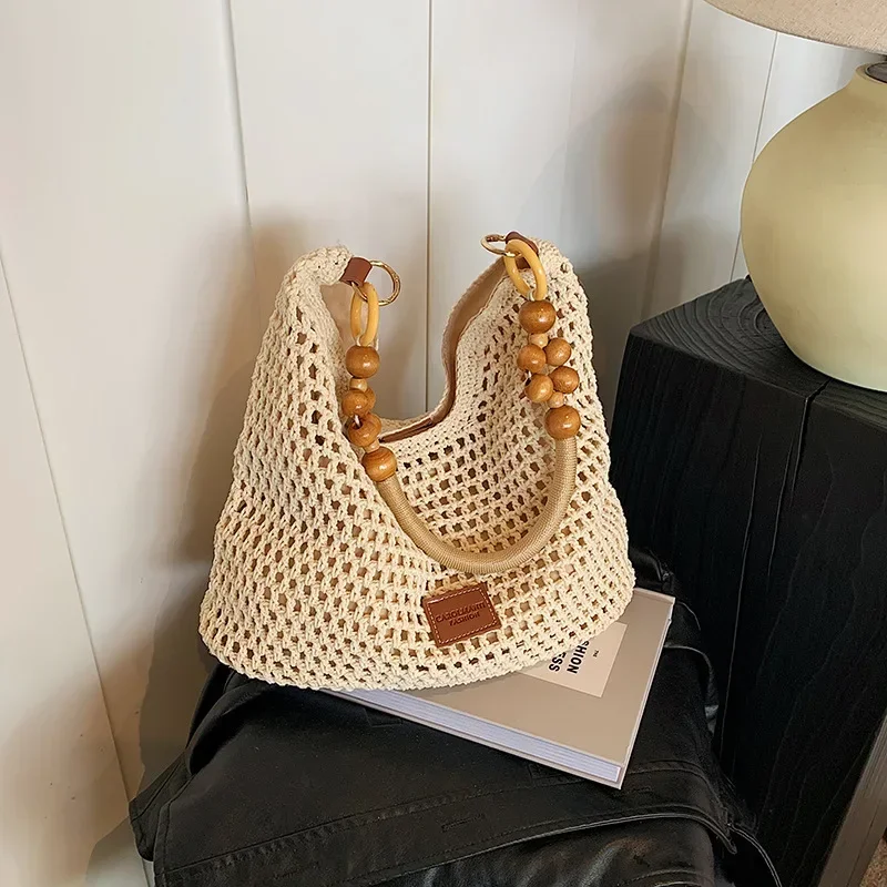 

2025 New Fashion Large Capacity Women's Tote Bag Woven Straw Shoulder Crossbody Bag Stylish Sensation Summer Handbag