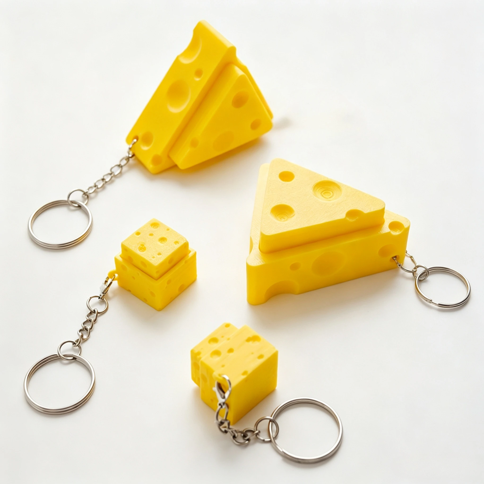Llavero de teclado Click Cheese con botón antiestrés, tecla de queso, clicker fidget, colgante para llavero de teclado, juguetes para dedos