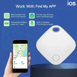 Smart Bluetooth GPS Tracker Work with Find My APP Anti Lose Reminder Device for IOS Air Tag Replacement Locator MFI Rated Airtag