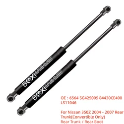 2Pcs Rear Trunk Lift Supports Struts Shocks 6564 SG425005 For Nissan 350Z 2004 - 2007 Convertible Only Gas Springs