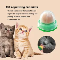 고양이Cat Catnip Licking Candy Sugar Kitten Increase Drinking Energy Ball Snack for Smart Cat Toys Interactive Ball Cats Mint Toy