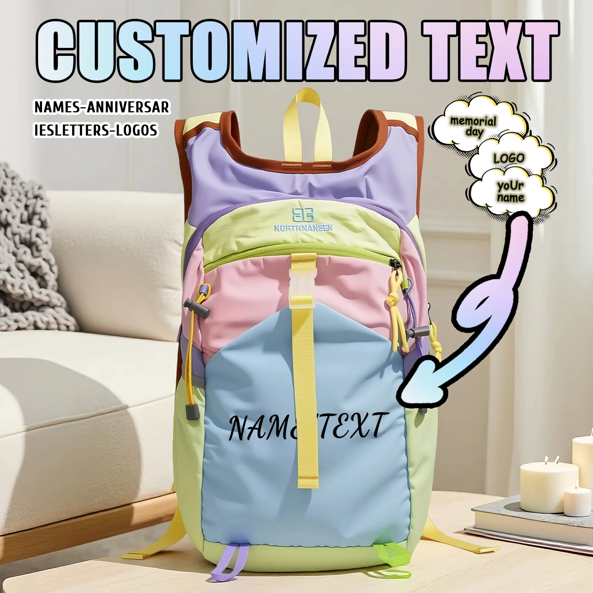 

Эксклюзивная сумка для альпинизма с логотипом, легкий рюкзак, сумка для перфорации, женский частный рюкзак «сделай сам»