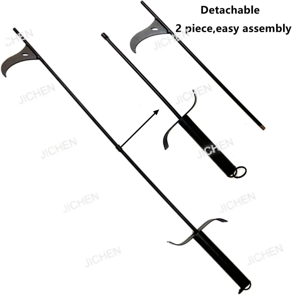 Nueva herramienta para horno y chimenea, pinzas con gancho para fuego, utensilios para horno de hierro forjado, herramienta de póker para chimenea