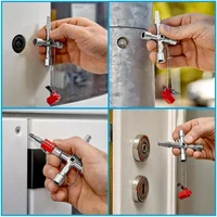 4in1 Silver Key Wrench Electrical Elevator Control Cabinet Valve Inner Triangle Quadrangle Screwdriver Tool Set 4