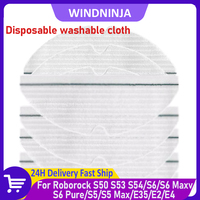 Disposable Mop Cloth For Roborock S50 S53 S54/S6/S6 Maxv/S6 Pure/S5/S5 Max/E35/E2/E4 Robot Vacuum Cleaner Parts 1/10/20/100PCS