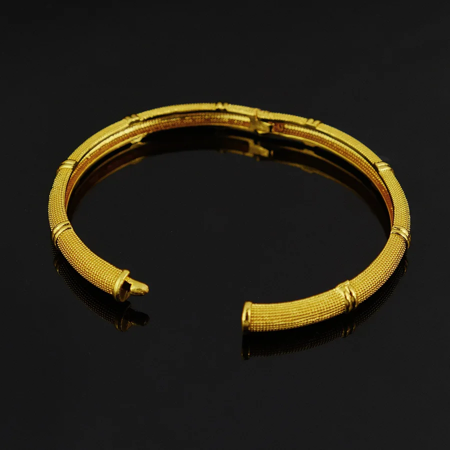 9999 gold fashionable Dubai gold bracelet luxurious Saudi bracelet Nigerian women's wedding party jewelry