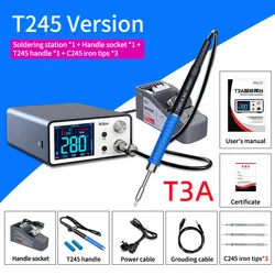 AIXUN T3A Intelligent Soldering Station With T12/T245/936 Handle Welding For SMD&BGA Repair Fast Heating 200W Remote Upgrad