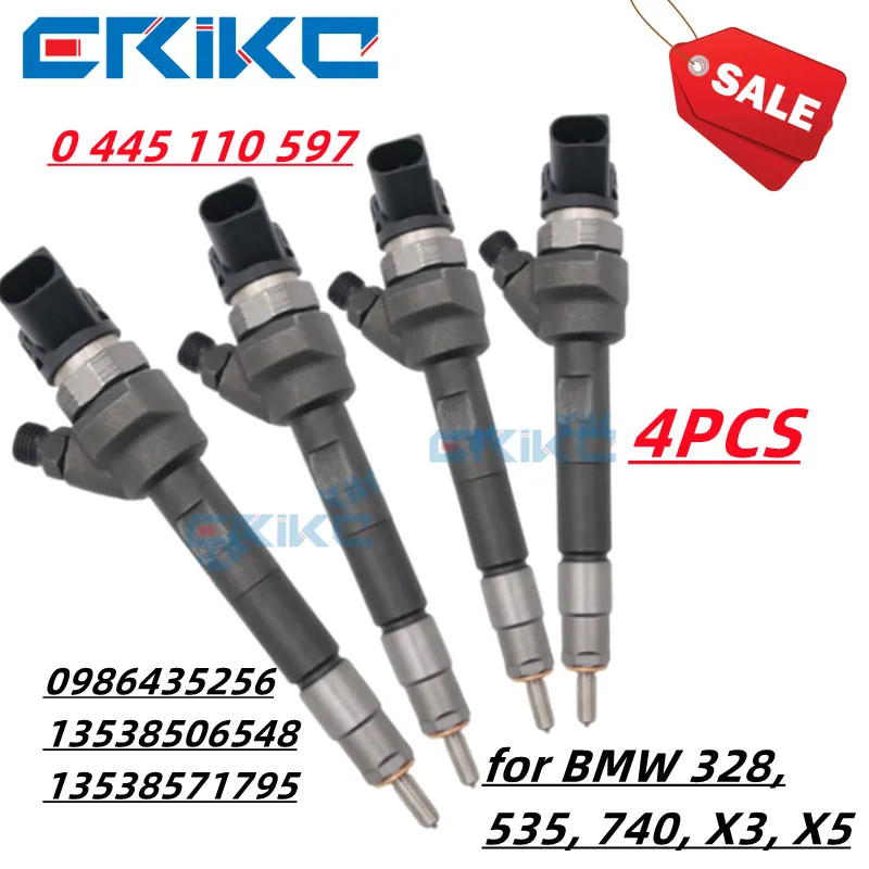 

0 445 110 597 COMMON RAIL DIESEL INJECTOR CRI2-18 0445 110 597 0986435256 13538506548 13538571795 for BMW 328, 535, 740, X3, X5