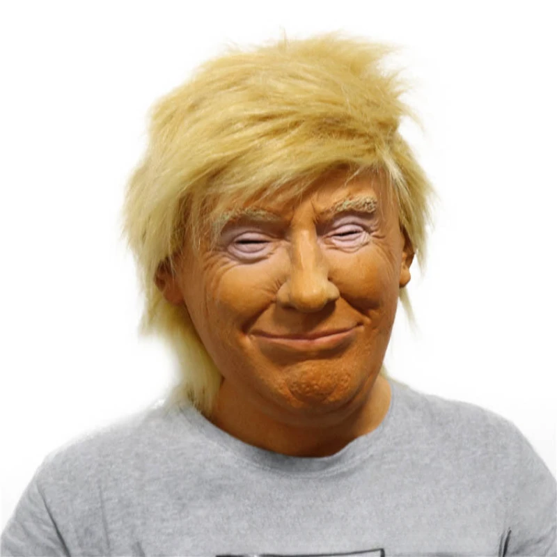 

Donald Trump Presidential Latex Mask Headgear Funny Character Mask Party Halloween Comic Exhibition Gifts Student Funny Gifts