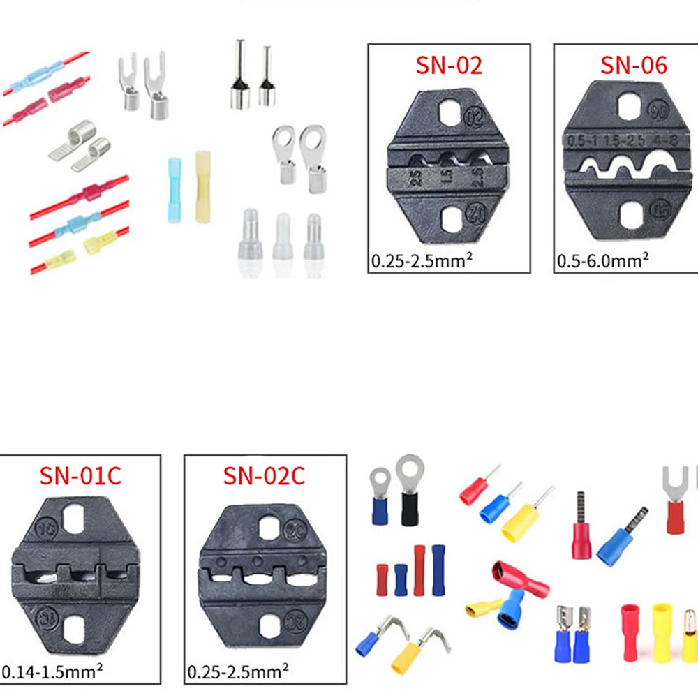 Imagem -03 - Conjuntos de Morrer Intercambiáveis para Máquina Elétrica Terminal Friso 02a Sn02 Sn-06 Sn-03h Sn-01c Sn-02c Sn-02wf Sn-06wf Sn28b Sn-b3