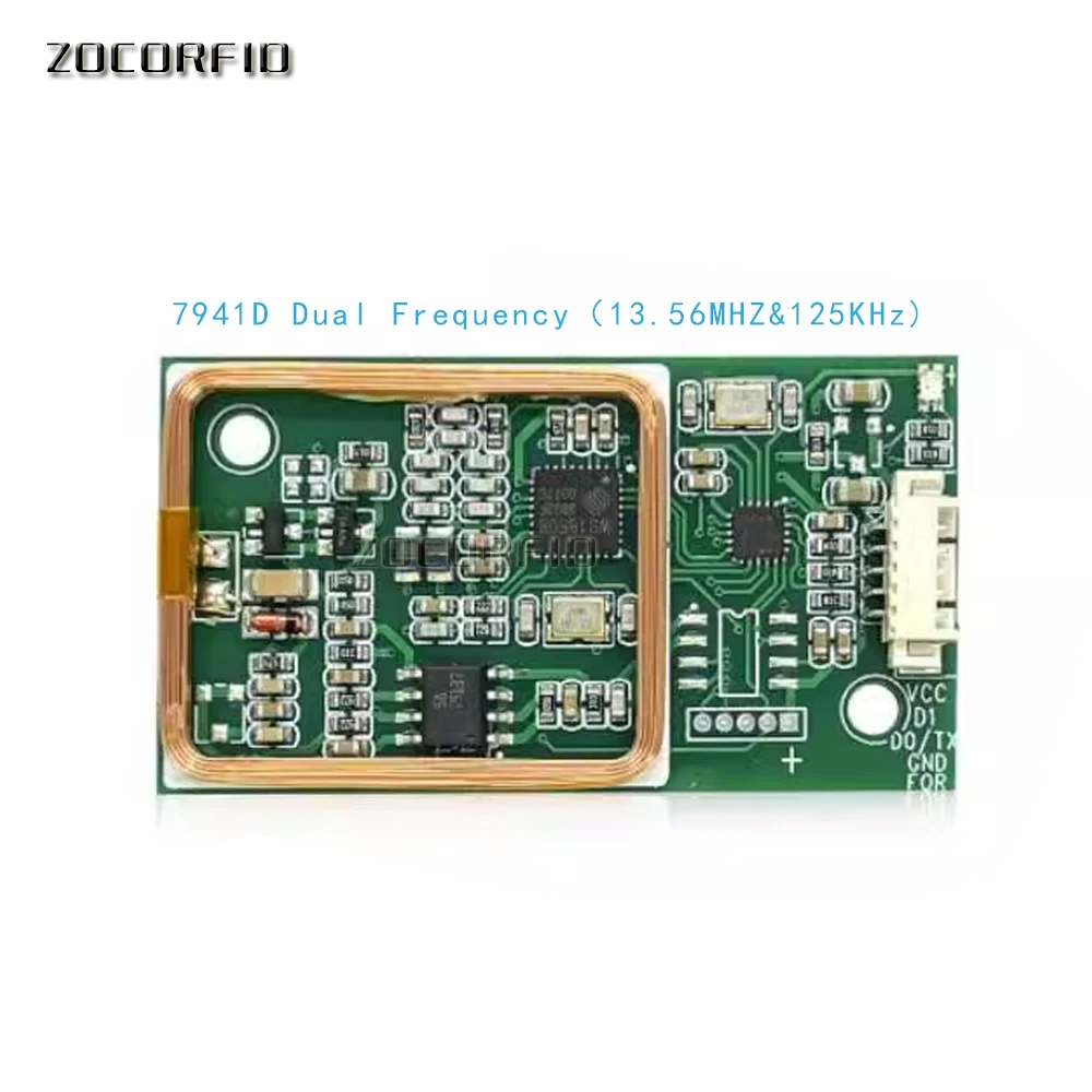 7941D  Dual Frequency Urt WG26 Read RFID Wireless Module 13.56MHz 125KHz Module for IC/ID Card