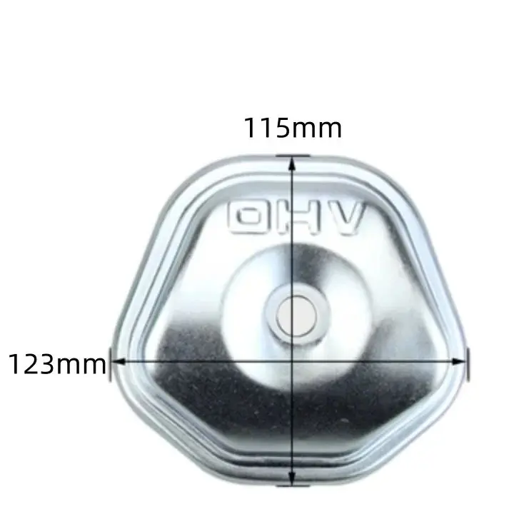 GX390 188F GX270 177F generator engine parts cylinder head cover valve chamber cover end cap view 4