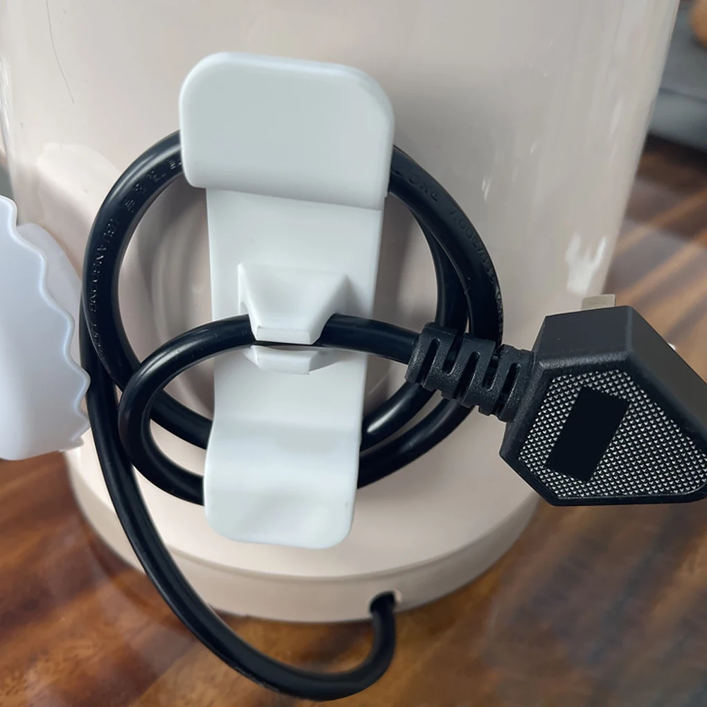 4-Pack Black Cord Organizers – Stick-On Cord Wraps For Kitchen Appliances, Keep KitchenAid Mixer & Instant Pot Cords Tidy