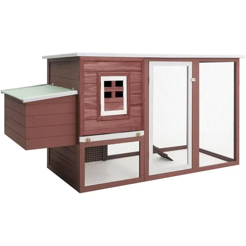 

Chicken Coop - Brown & White, 60.3KG