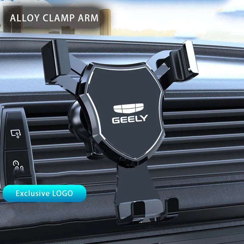 

Car Phone Holder Auto Locking Universal Air Outlet GPS For GEELY Monjaro Tugella Starray Coolray Emgrand Geometry C Accessories