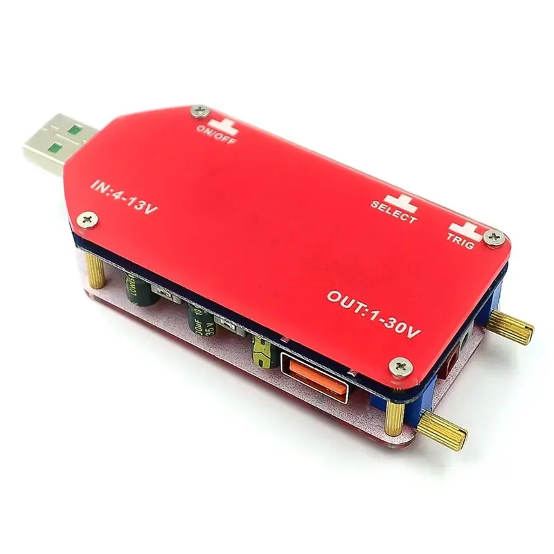 DC1-30V 15W DP2 DP3A Digital Display USB Adjustable Power Module Quick Charge FCP QC 2.0 3.0 Power Supply Regulator