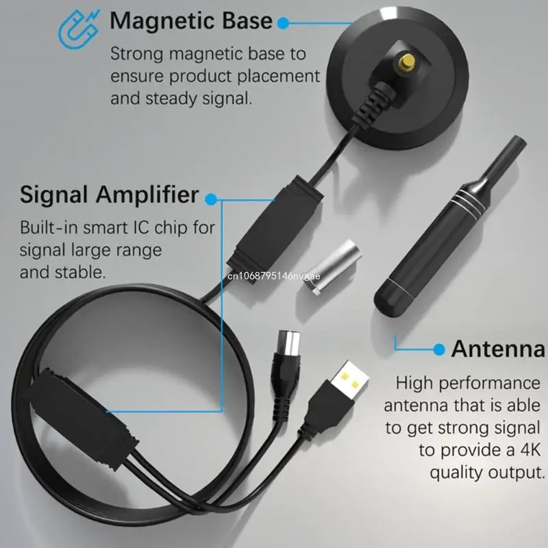 Lightweight Antenna with Base HighGain Enhances Reception Quality Suitable for Freeviews & New Dropship