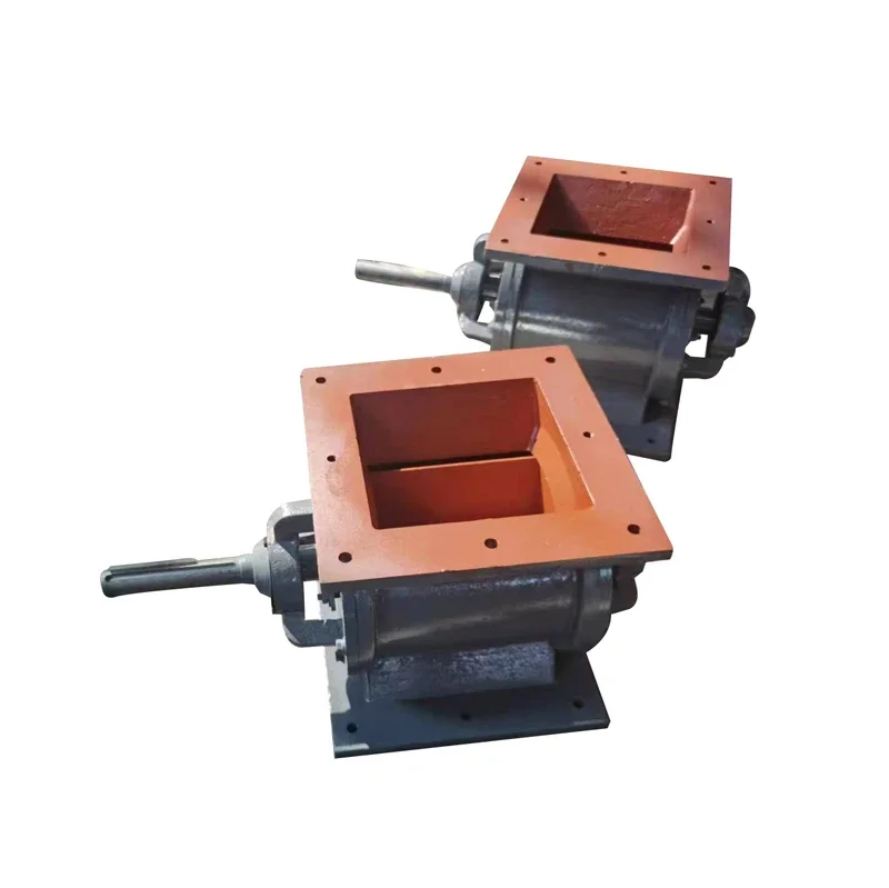 Carbon Steel Square Inlet Dust Collector Rotary Airlock Valve / Rotary Feeder