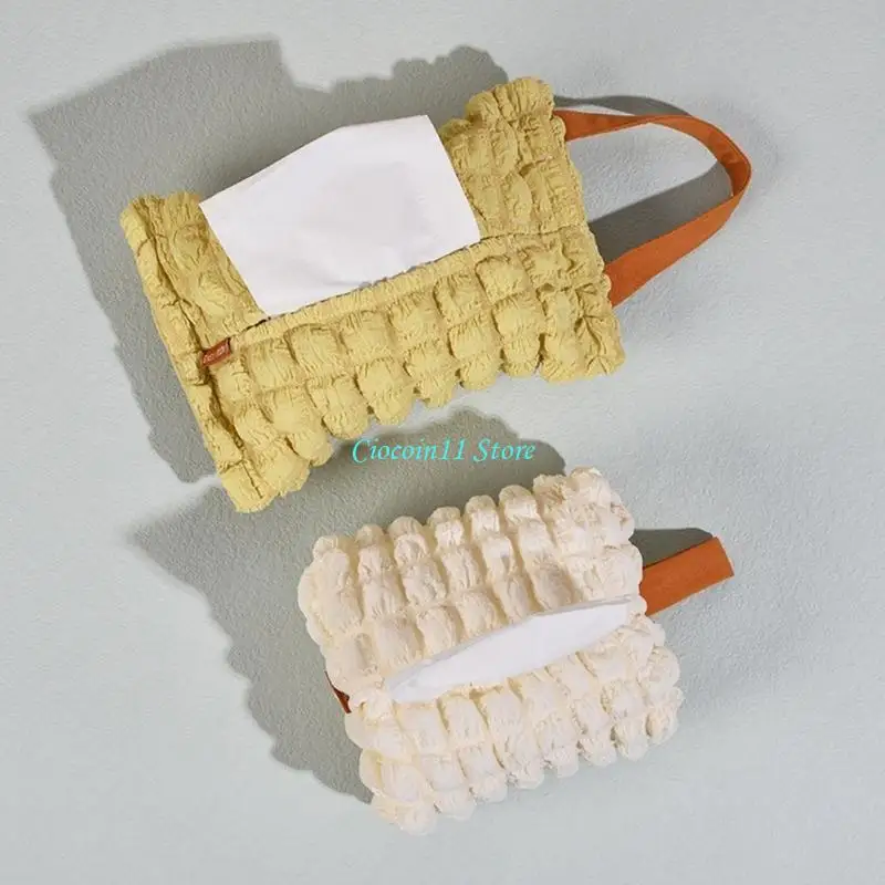 Y1UB Car Tissue Box Home Living Room Decoration-Bedroom Kitchen Desktop Korean Light Luxury Large Storage Box Napkin- Holder- view 2