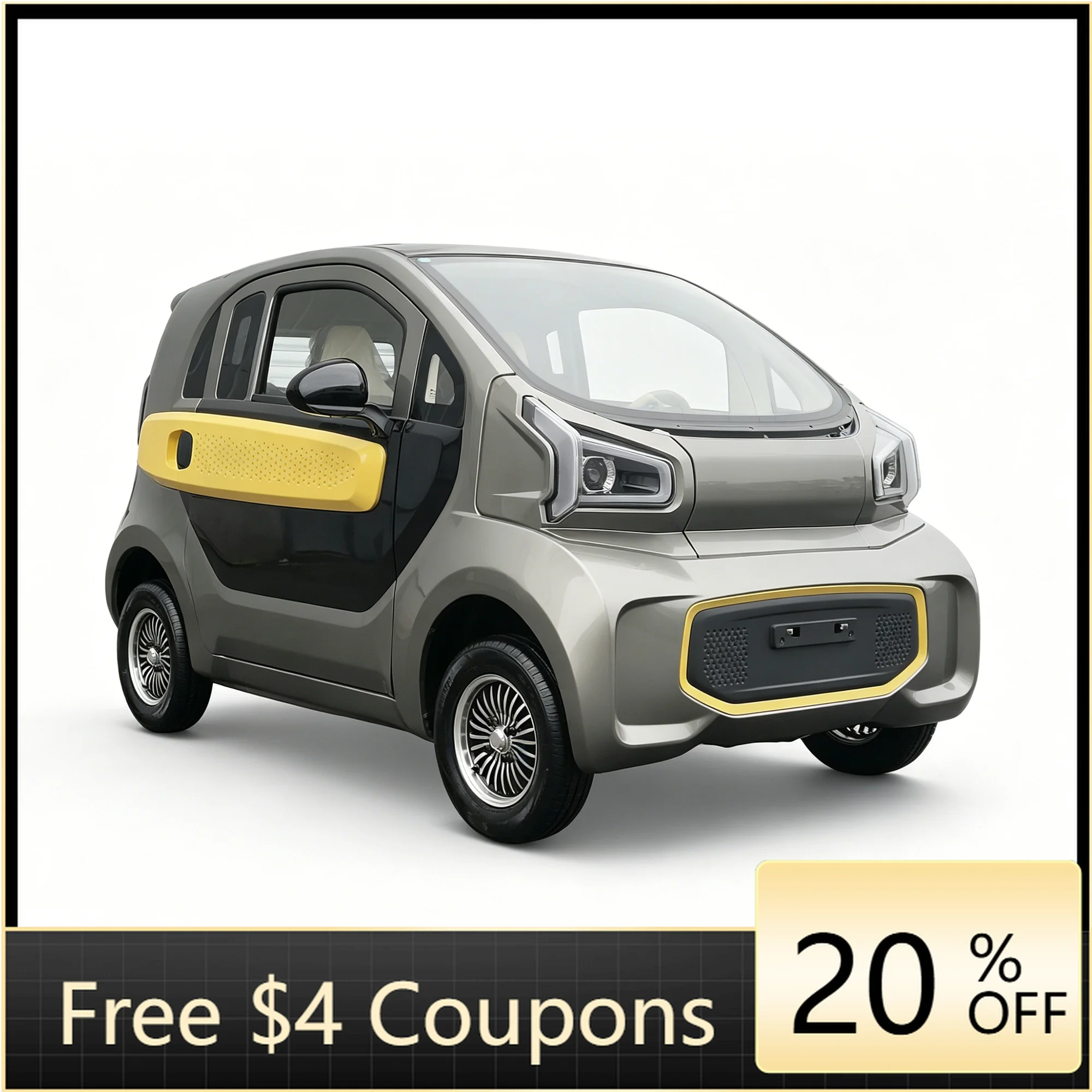 YzhgbEEC L6e Mini Electric 4-Wheel COC Electric Four-Wheeler with 4kW Motor, Range 200km