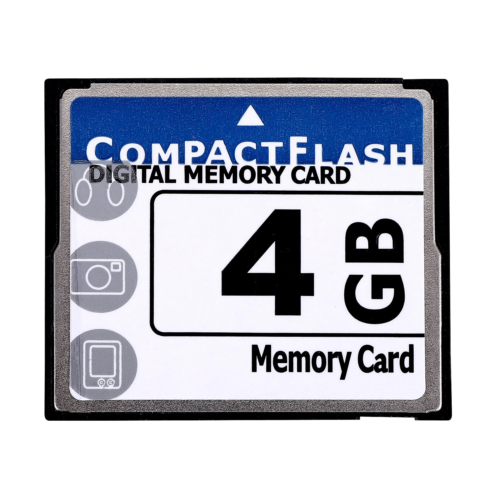 Tarjeta de memoria flash compacta profesional de 4 GB (blanca y azul)