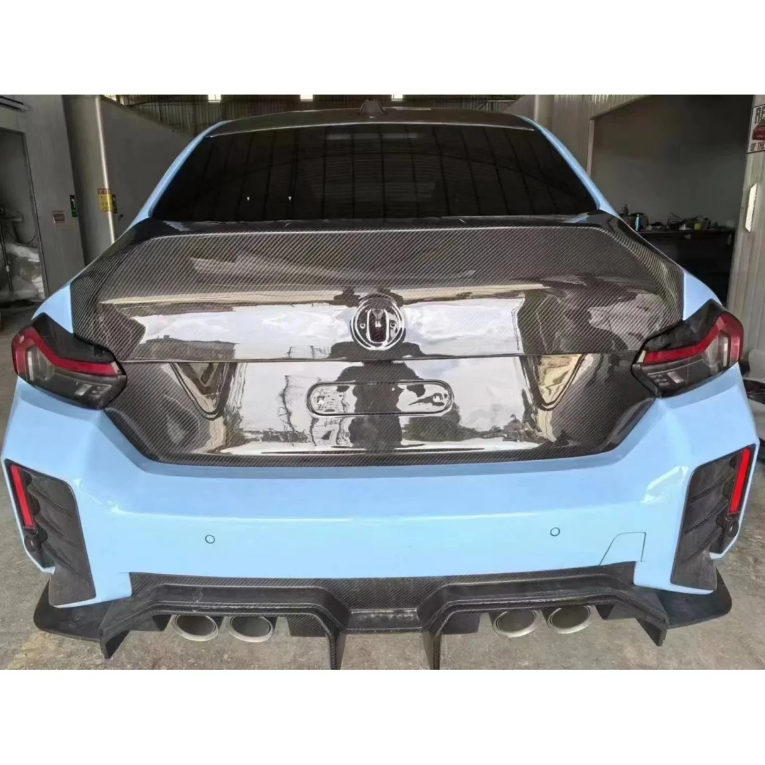 غطاء صندوق السيارة من ألياف الكربون مناسب عالي الجودة لصندوق الكربون M2 G87 Csl #3